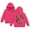B Hot Pink, variant on Kids Sweatshirts Kids Teen Girls Fall Hoodies with Front Pocket Vintage Letter Print Oversize Drop Shoulder Sweatshirts Kids Hoodie Black 2 Years-3 Years