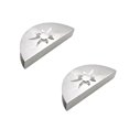 thumbnail image 1 of Oleegame 2PC Spoon And Lid Rest Decoration Napkin Table Holder Accessories Rack For Tables Kitchen Napkin Kitchen，Dining & Bar Silver, 1 of 7