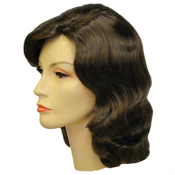 Adult 1940s Vamp Wig Black Curly Short Retro Costume Cosplay Theatre Women