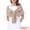 Brown Khaki, variant on Women's Elegant Faux Fur Shawl Wrap Cape S Brown Khaki