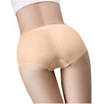 thumbnail image 4 of Ashirexll Plus Size Underwear for Women, Ladies Underwear Panties, Solid Color Lace Seamless High Waist High Elastic Hip Lift Panties, 4 of 4