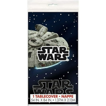 Unique Star Wars Rectangular Plastic Tablecover-1 Pc, 54" X 84", Multicolor