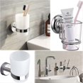 thumbnail image 4 of Toothbrush Cup, 2pcs Glass Tumbler Toothbrush Mug Replacement for Wall Mounted Toothbrush Holder, Mouthwash Cup(Transparent), 4 of 5