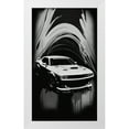 thumbnail image 2 of Maki 20x32 White Modern Wood Framed Wall Art Titled - Dodge Challenger Greyscale Poster I, 2 of 6