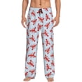 thumbnail image 1 of Fotbe Cartoon Lobsters 1 Pantalones de Pijama para Hombre, Pantalones de Dormir, Pantalones de Casa con Cintura Ajustable y Bolsillos-Large, 1 of 6