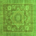 thumbnail image 1 of Ahgly Company Indoor Square Abstract Green Modern Area Rugs, 3' Square, 1 of 4