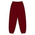 thumbnail image 4 of Women's High Waist Jogger Pants with Pockets - Athletic Track Pants, Loose Fit Yoga Running Pants with Adjustable Drawstring & Elastic Ankle RD1 S, 4 of 4