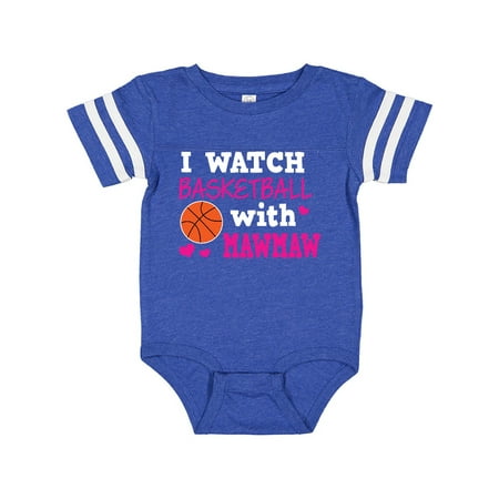 

Inktastic I Watch Basketball with Mawmaw Gift Baby Girl Bodysuit