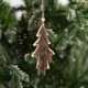 thumbnail image 4 of Ganfancp Lana Reno de Madera Colgante Árbol de Navidad Decoración de Navidad Colgante de Navidad de Peluche Blanco Marrón Rebajas Hoy Liquidación 1*Colgante de Navidad, 4 of 6