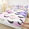 thumbnail image 3 of Castle Fairy Elegant Eyelash Girl 4pcs Bed Sheets,Bling Makeup King Sheets,Dreamy Princess Super Cozy Sheet Set,Microfiber Bedroom Decor, 3 of 7