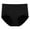 Black, variant on Women's High Waist Plus Size Underwear - Pure Cotton Menstrual Pants