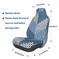 thumbnail image 3 of Yiaed Cozy Knitted Blue Chevron Print Car Seat Covers,Universal Auto Seats Protector Fits for Car,SUV Sedan,Truck,Automotive Seat Covers & Accessories, 3 of 5
