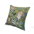 thumbnail image 4 of Laddha Home Designs 20" Gray and Green Jungle Scene Square Throw Pillow, 4 of 9
