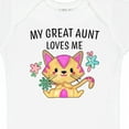 thumbnail image 4 of Inktastic My Great Aunt Loves Me with Cute Kitten and Flowers Boys or Girls Baby Bodysuit, 4 of 5