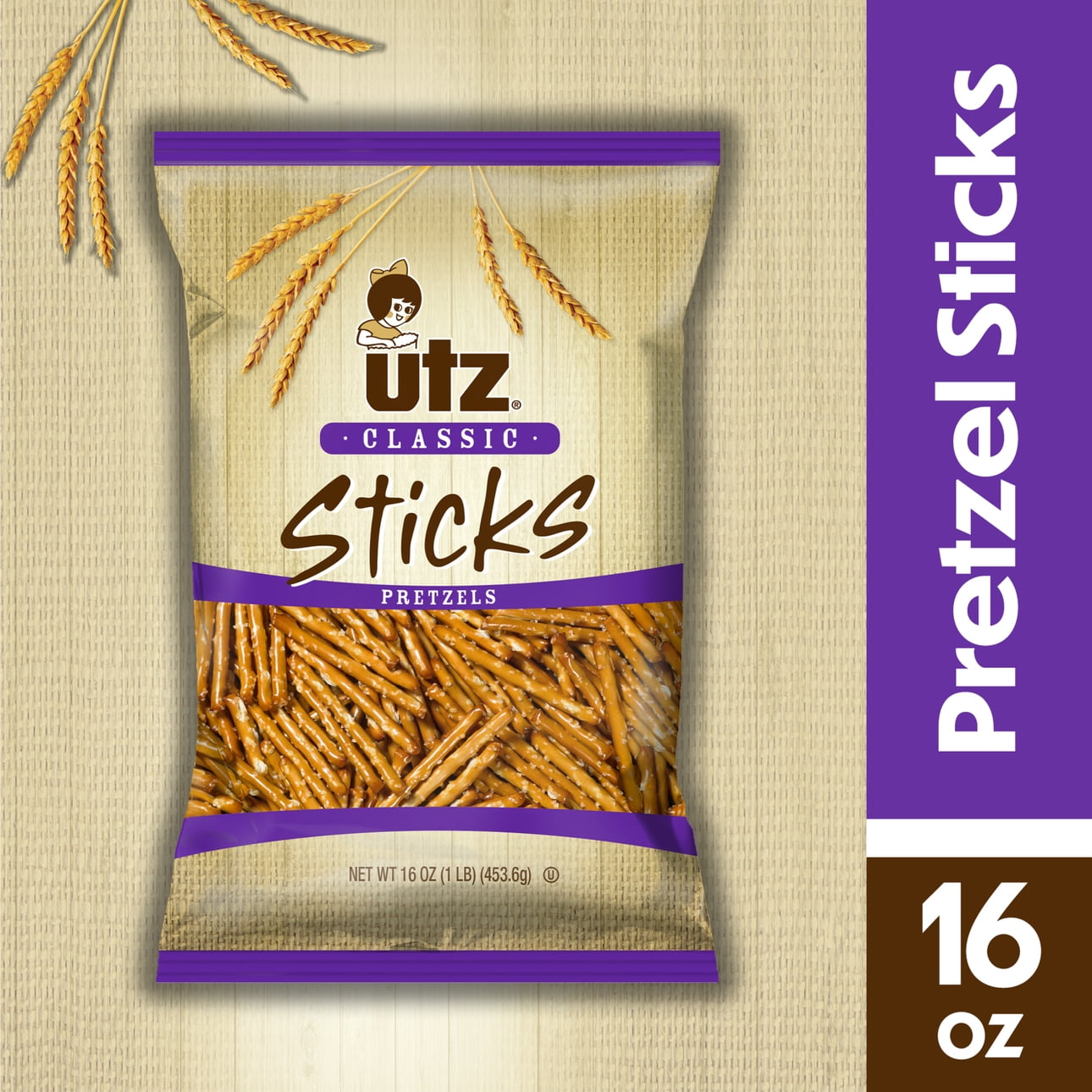 16 oz Utz Classic Pretzel Sticks