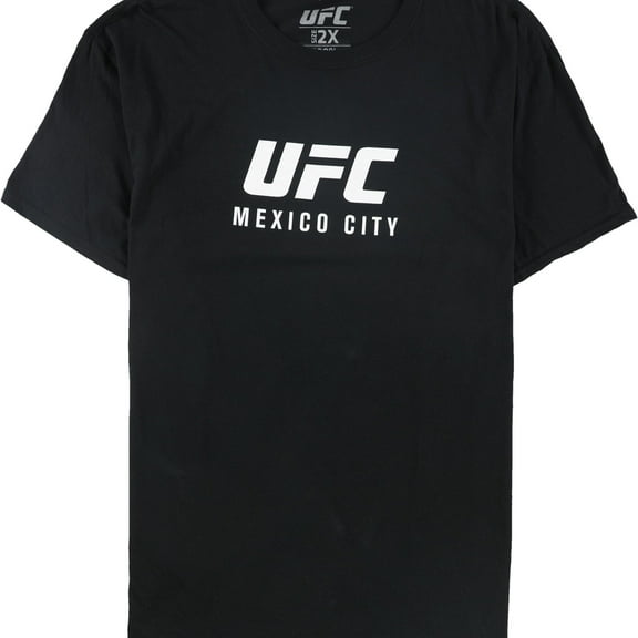 UFC Mens Mexico City Fight Night Sept 21st Graphic T-Shirt, Black, XX-Large