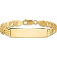 thumbnail image 3 of 14K Yellow Gold Curb Link Id Bracelet (7 X 9) Made In United States lid65-7, 3 of 5