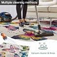 thumbnail image 5 of Colorful Butterfly Outdoor Rug for Patio/Deck/Porch, Non-Slip Large Area Rug 6 x 9 Ft, Elegant Pastoral Butterflies Rustic Watercolor Indoor Outdoor Rugs Washable Area Rugs, Camping Rug Carpet Runner, 5 of 8