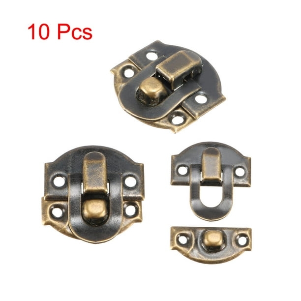 Hasp Lock Decorative Latch Hook for Wood Case Jewelry Cabinet Gift Box Lock  Hasps with : : Tools & Home Improvement