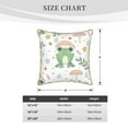 thumbnail image 4 of Kll Frog And Mushrooms Decorative Throw Pillow Covers Velvet Soft For Couch Sofa Bedroom Living Room Outdoor -18"X18", 4 of 8