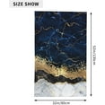 thumbnail image 5 of Gold Bath Towel  Blue Marble Abstract Beach Towels Soft Absorbent Washcloths Quick Dry Luxury Hotel Quality Towelling for Adults Kids Bathroom Spa Gym Swimming 31.5 x 51.2 Inch Oversized, 5 of 13