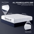 thumbnail image 3 of Beddora Waterproof Mattress Protector – Queen Size – Quilted Top, Soft & Breathable – For Adults – White, 3 of 6