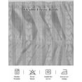 thumbnail image 5 of Gray Striped Wrap Around Bed Skirts for California King Bed 18" Drop,Bed Skirt with Adjustable Elastic Belt Dust Ruffle Bed Valance for Bedroom Modern Abstract Art Geometric Stripes Bed Frame Cover, 5 of 7