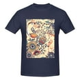 thumbnail image 4 of Bingfone Floral With Birds And Fantasy Flowers Men'S Loose Fit Short-Sleeve Pocket T-Shirt, 4 of 7