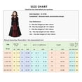 thumbnail image 2 of 3Pcs Girls Royal Vampire Costume with Neck Accessory Shoulder Strap, Victorian Vampiress Noble Medieval Queen Halloween Dress up(Deep Red, M), 2 of 3