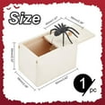 thumbnail image 2 of Novelty Spider Prank Box Funny Wooden Box Gag Gift Funny White Elephant Gifts for Adults Christmas Halloween Party DIY, 2 of 6