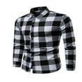 thumbnail image 1 of Chemises Décontractées à Carreaux pour Hommes Flanelle Chemises à Carreaux Rouges Homme Manches Longues Chemise Homme Chemises à Carreaux en Coton, 1 of 2