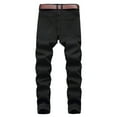 thumbnail image 4 of WMTBSRSW Men's Y2k Pants Fshionable Vintage Wash Ripped Jeans Slim Fit Straight Leg Pants with Pockets Streetwear Trousers for Teen, 4 of 8