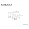thumbnail image 2 of Kingston Brass KF3315MB 3/8-Inch FIP x 3/8-Inch O.D. Comp Quarter-Turn Straight Shut-Off Valve in Matte Black, 2 of 4