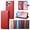 Red, variant on Leather Wallet Phone Case For iPhone 16 Pro Max 16Plus 16E 15 Pro Max 15Plus 14ProMax 14 Plus 13 Pro Max 12 Pro Max 11 Xs Max XR 6 7 8 Plus Phone Case Wallet Case Leather Phone Cover Card Zipper