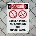 thumbnail image 5 of (2 Pack) Oxygen In Use No Smoking OSHA Danger Sign 7 Inch X 10 Inch Indoor / Outdoor Rust-Free Aluminum Metal Signs for Workplace, Workshop, and Construction Site, Made in the USA, 5 of 8