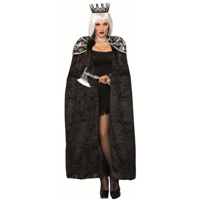 Dark Royalty Queen Cape Adult Costume Accessory, Gold