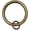 Antique Brass, variant on Urbanest Curtain Rings with Eyelets, 1.5" Inner Diameter, Set of 7 - Oil-rubbed Bronze (ORB)