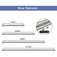 thumbnail image 4 of 2 Pack Single Curtain Rods, 1Inch Diameter Telescoping Drapery Window Curtain Rod 28-48Inch(2.3-4ft) Rod Length, Matte Nickel, 4 of 10