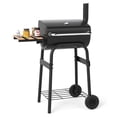 thumbnail image 1 of Gymax Barrel Charcoal Grill w/Foldable Side Table Built-in Thermometer & Storage Shelf, 1 of 10