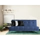 thumbnail image 2 of Sofa Cama Reclinable El Bazar Store Karla Azul Marino Lino Futon 3 posiciones Abotonado Sala, 2 of 5