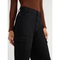 thumbnail image 4 of Sofia Jeans Women's Relaxed Straight Super High Rise Cargo Pants, 32.5" Inseam, Sizes 0-20, 4 of 4