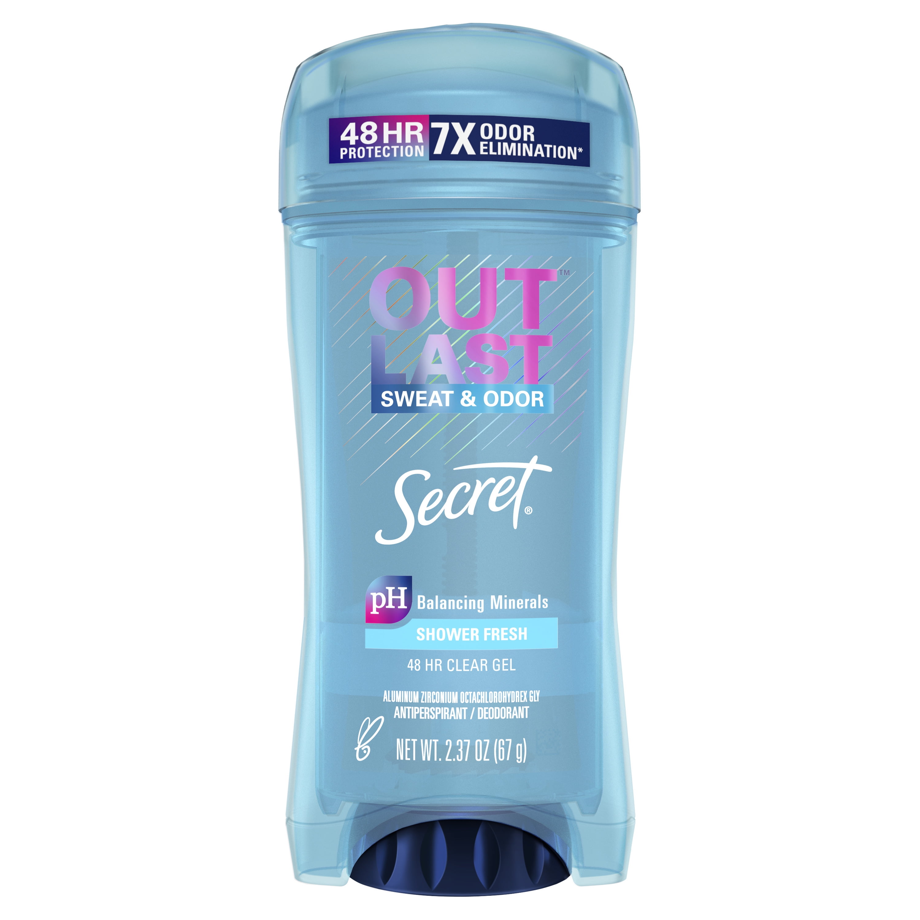 Secret Outlast Clear Gel Antiperspirant Deodorant, Shower Fresh Scent, 2.6 oz.