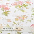 thumbnail image 5 of Exclusivo Mezcla Floral Full Comforter Set, 3 Pieces Full Size Lightweight Bedding Comforters, Beige Botanical Flowers Pattern, 5 of 8