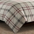 thumbnail image 3 of Eddie Bauer Plaid Cotton Plain Weave Comforter Sets, Full/Queen, Gray, 3 of 3