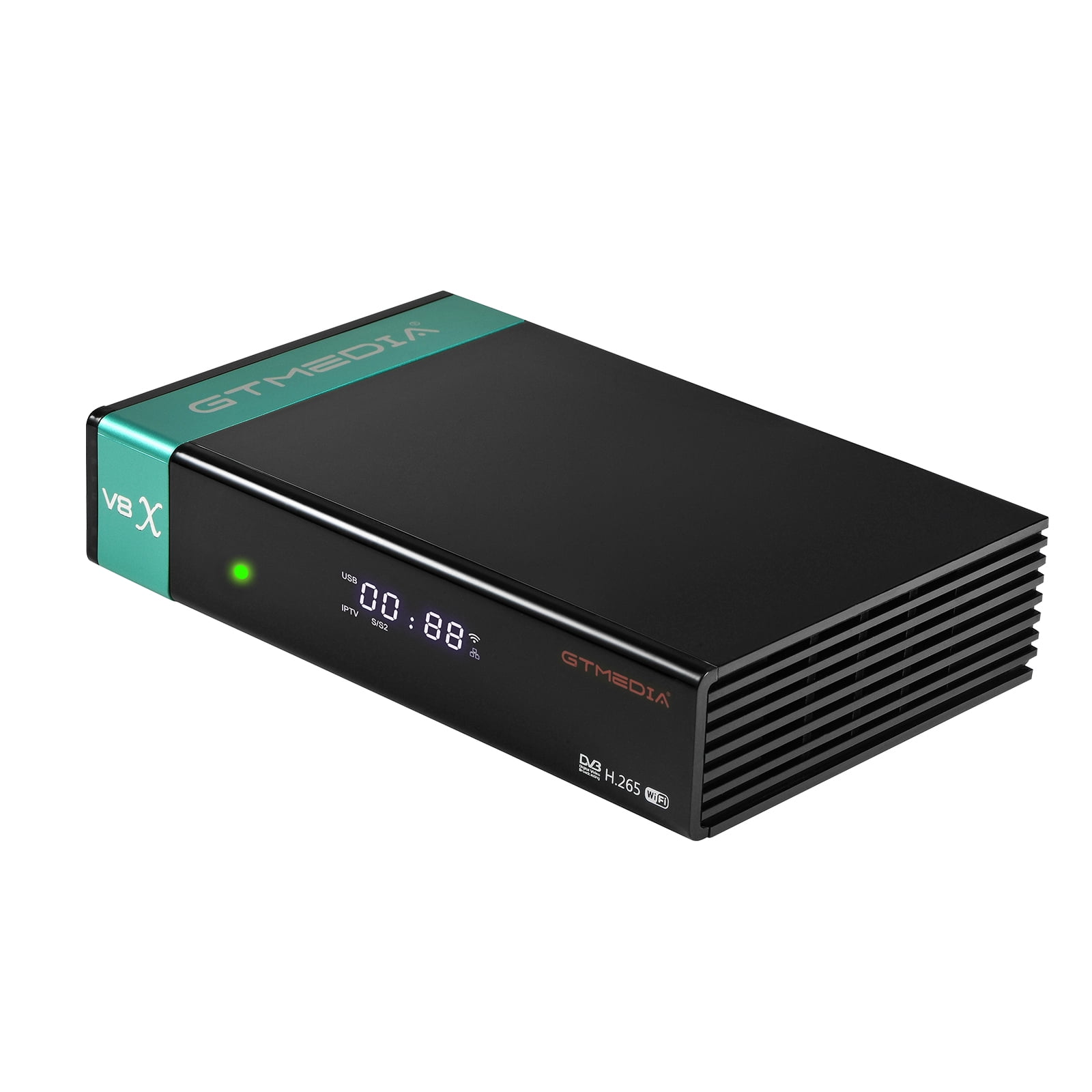 GT Media V8X Digital Satellite Receiver, DVB-S/S2/S2X HD 1080P Free to Air TV Decoder Built in WiFi FTA Sat Decoder