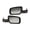 Black, variant on For Ford Five Hundred 2005 2006 2007 Door Mirror Driver Side | Power Glass | Heated | Manual Folding | Black Base | Chrome Cover | Non-Towing | w/Puddle Light | w/Memory | For FO1320376 | 6G1Z17683C