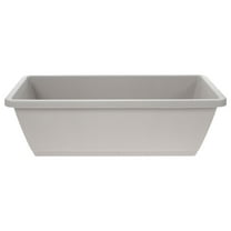 Household Window Planter Box in Grey Resin Material with Drainage Holes for Vegetables Flowers and