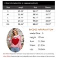 thumbnail image 7 of Cogild Women Cute Heart Sweaters Casual Crew Neck Pullover Cable Knitted Striped Color Long Sleeve Sweaters for Womens, 7 of 7