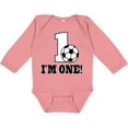 thumbnail image 3 of Inktastic First Birthday Soccer 1 Year Old Boys or Girls Long Sleeve Baby Bodysuit, 3 of 5