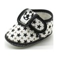 thumbnail image 3 of Newborn Baby Shoes for Infant Girl Anti-slip and Dirt-resistant Rubber Sole Cotton Paw Print Booties Flats Toddler with Magic Tape, 3 of 5